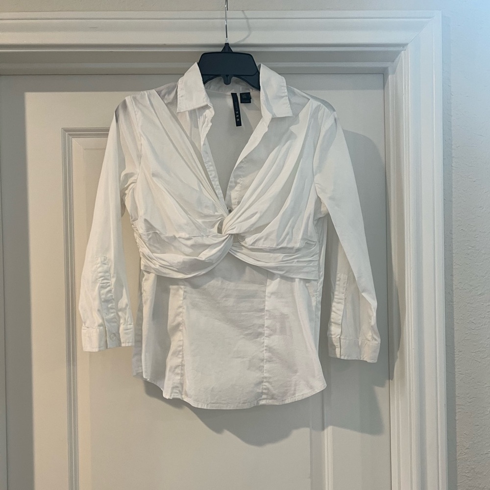 White Top with Twist